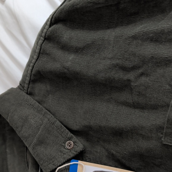 Frank & Oak Men's Casual Button Down Shirt - Dark Green - Picture 6 of 7